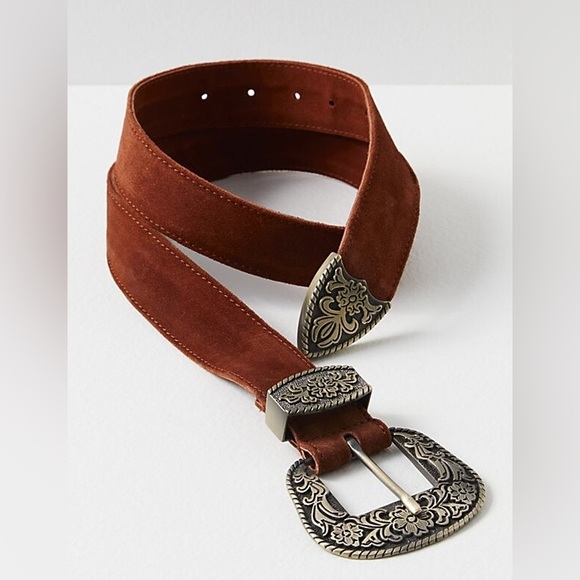 Free People Accessories - New🌟Free People-Black Rock Western Belt- Morning oj